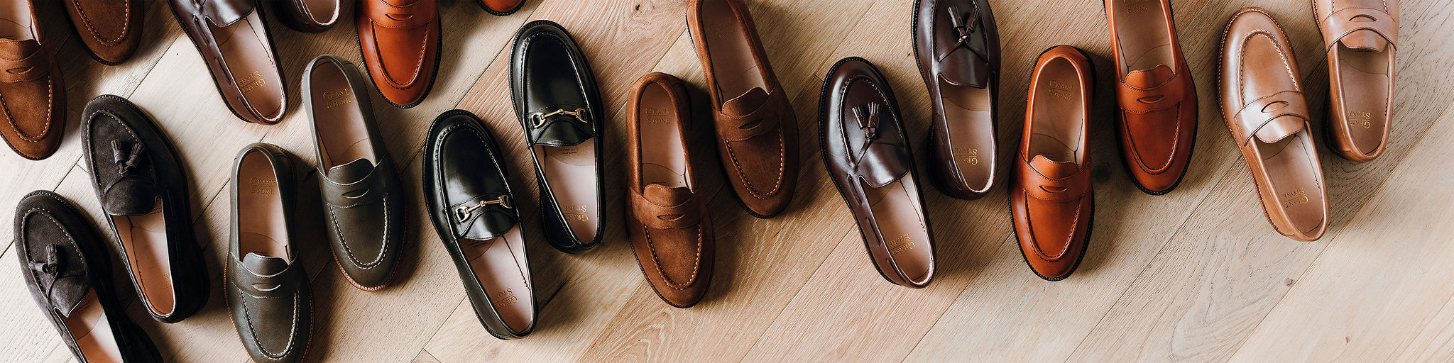 Sun + Stone Men\'s Loafers in Brown and Tan Traveler Penny Bourbon Suede main image 4