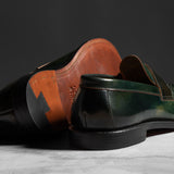 Unlined Traveler Penny Black Marbled Shell Cordovan