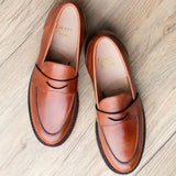 Clara Penny Loafer Chestnut Calf