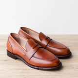 Clara Penny Loafer Chestnut Calf