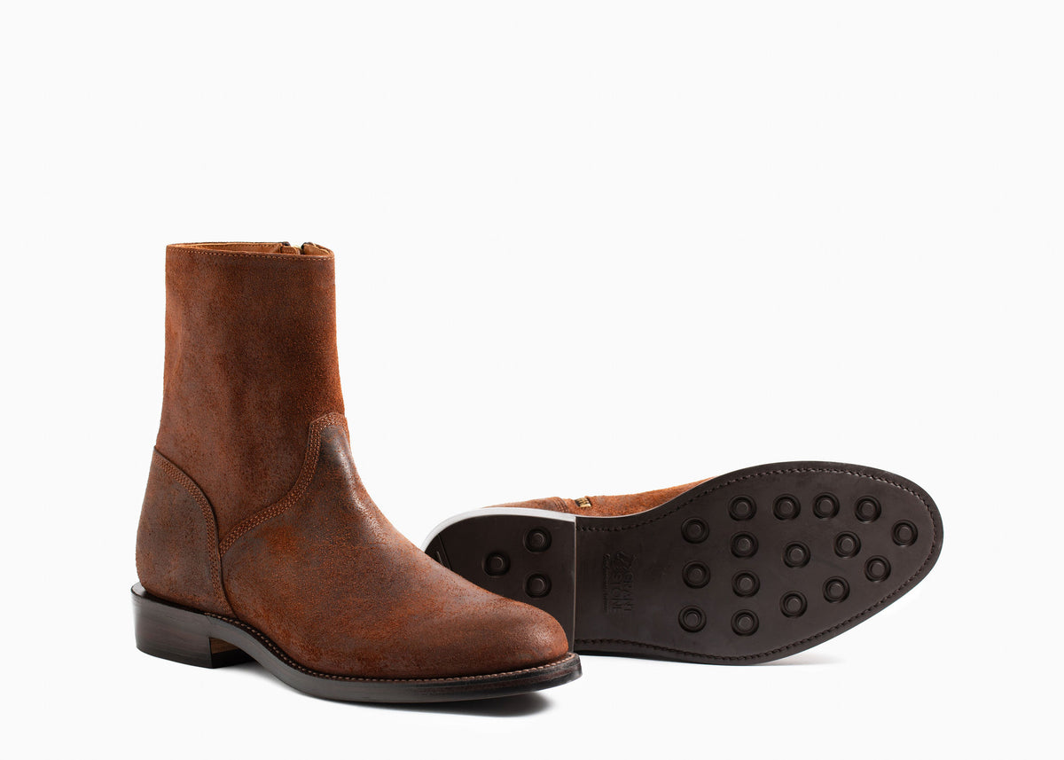 Elias Side-Zip Dark Oak Roughout