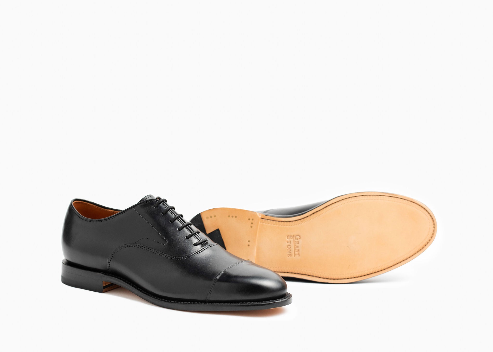 (Official) Grant Stone | Cap Toe Oxford Black Calf - 12 / D (Standard) (Official) Grant Stone | Cap Toe Oxford Black Calf - 12 / D (Standard)