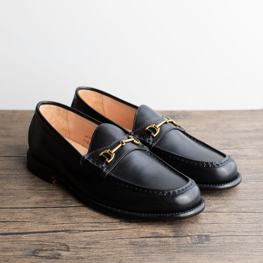 Horsebit 11cm Platform Sandal Black Calfskin