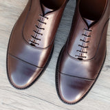 Cap Toe Oxford - Tobacco Calf