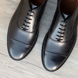 Coming Soon | Cap Toe Oxford - Black Calf