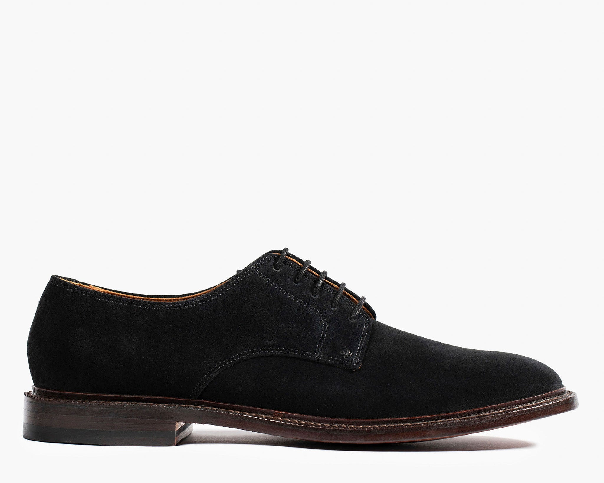 (Official) Grant Stone | Unlined Derby Black Suede - 7 / D (Standard) (Official) Grant Stone | Unlined Derby Black Suede - 7 / D (Standard)