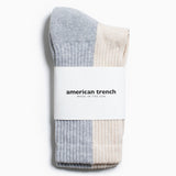 American Trench Dual-Tone Crew – Linen/Heather Grey
