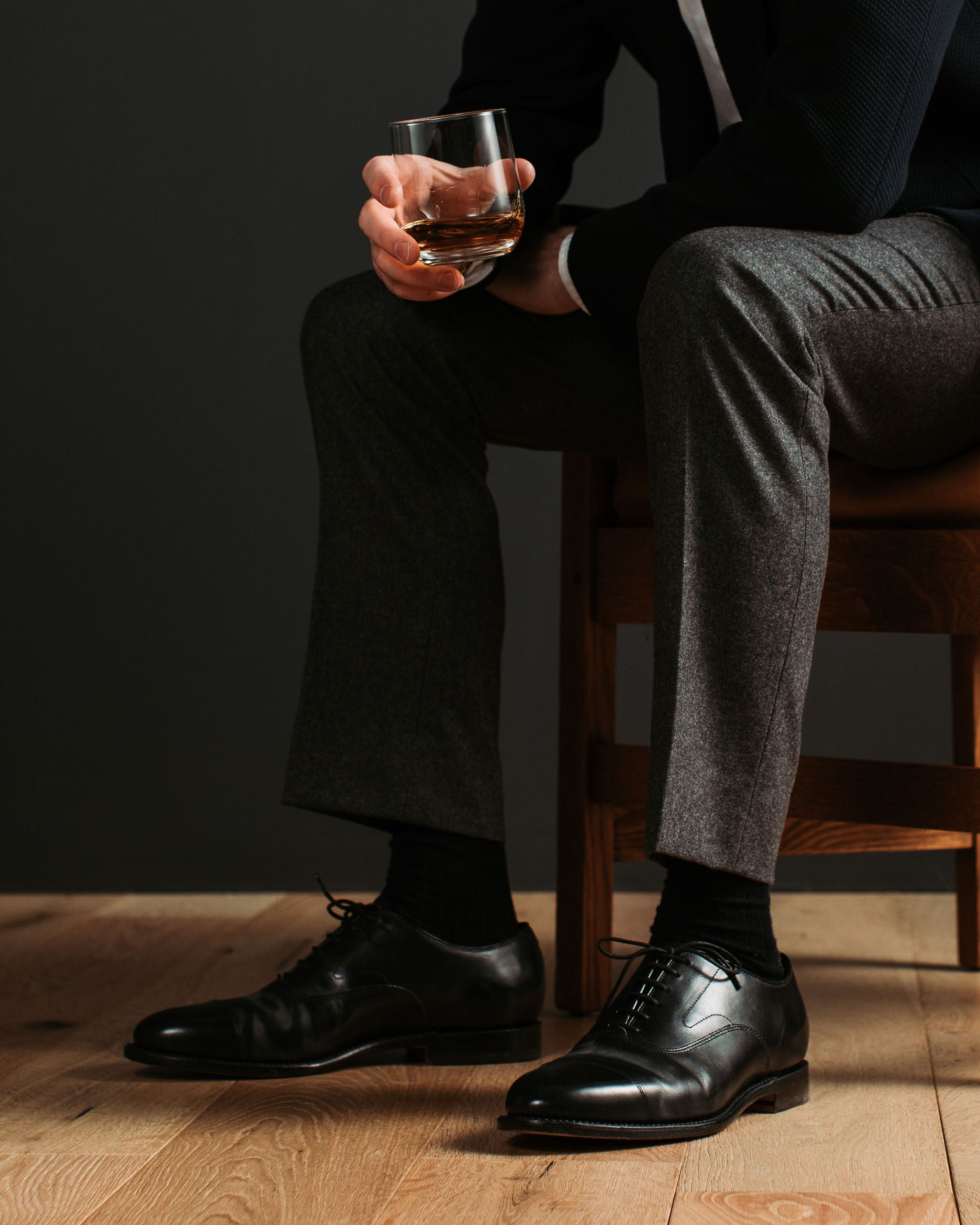 (Official) Grant Stone | Cap Toe Oxford Black Calf - 12 / D (Standard) (Official) Grant Stone | Cap Toe Oxford Black Calf - 12 / D (Standard)