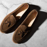 Pre-Order | Tassel Loafer Husk Suede