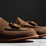 Pre-Order | Tassel Loafer Husk Suede