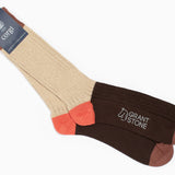 Corgi x Grant Stone Heavyweight Cotton Sock – Brown