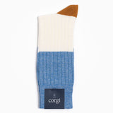 Corgi x Grant Stone Lightweight Cotton Sock – Blue