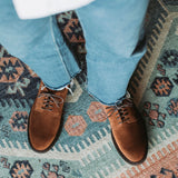 Unlined Derby Bourbon Suede