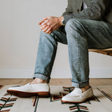 Traveler Penny Lily White Suede