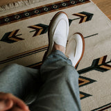 Traveler Penny Lily White Suede