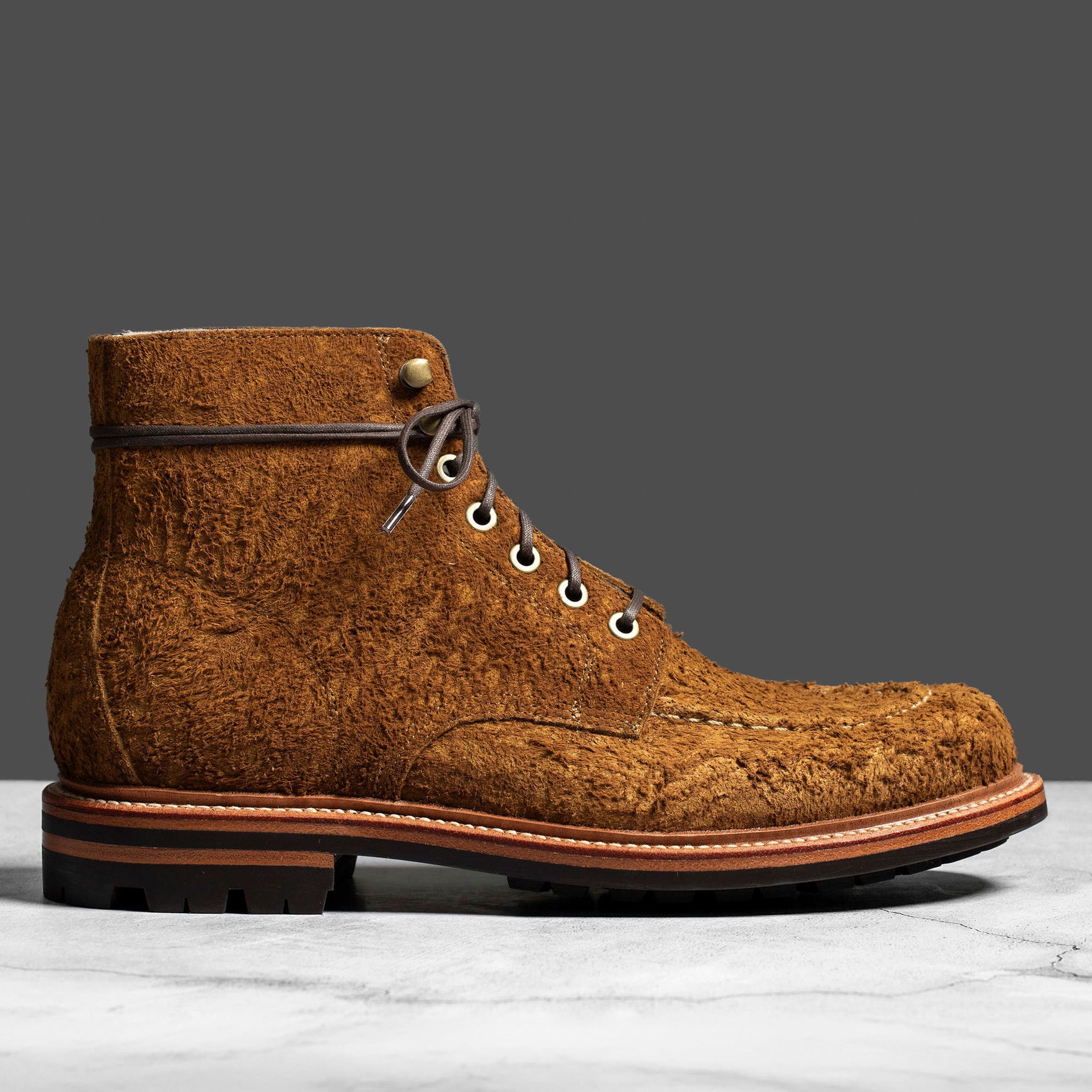 Grant Stone Brass Boot (Floyd Last, Waxy Commander Suede)