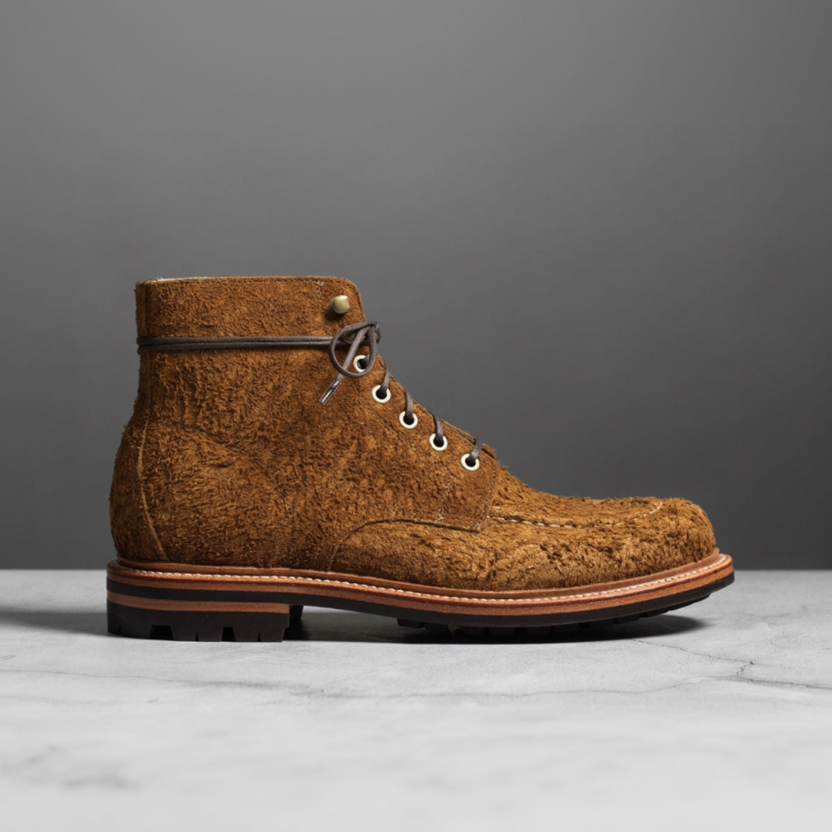 Brass Boot Bronze Rough Suede display picture 1