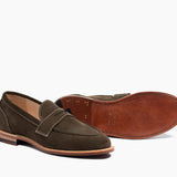 Clara Penny Loafer Loden Suede