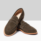 Clara Penny Loafer Loden Suede