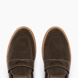 Clara Penny Loafer Loden Suede