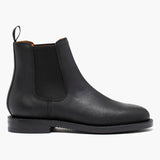 Josephine Chelsea Boot Black Waxed Commander