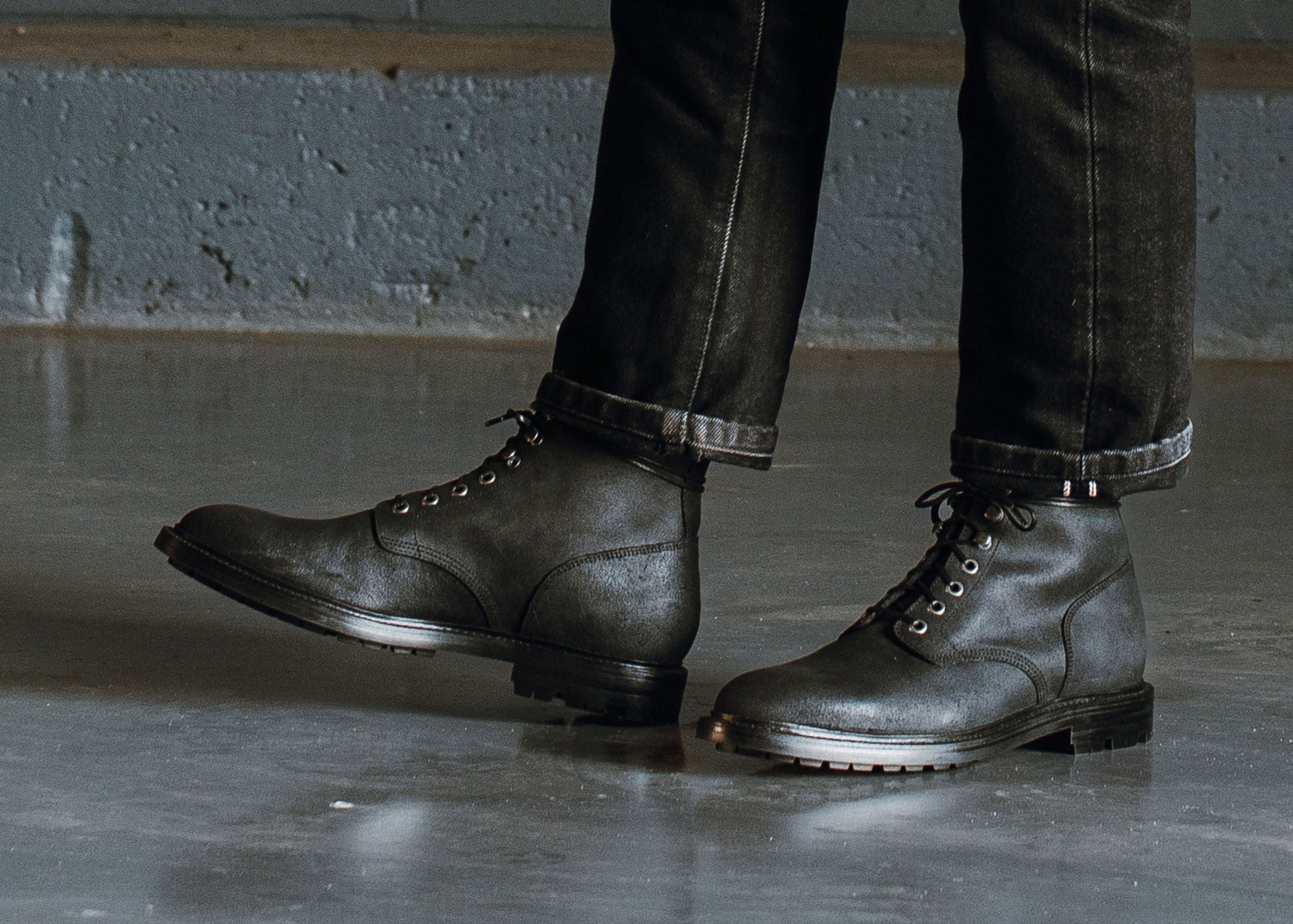 Diesel Boot Black Waxed Commander