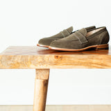 Clara Penny Loafer Loden Suede