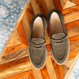 Clara Penny Loafer Loden Suede