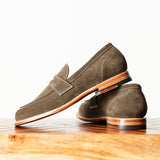 Clara Penny Loafer Loden Suede