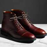 Pre-Order | Cap Toe Boot Tan Pioneer Reindeer