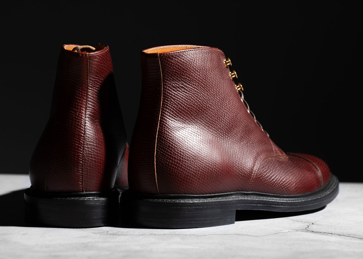 Cap Toe Boot Tan Pioneer Reindeer