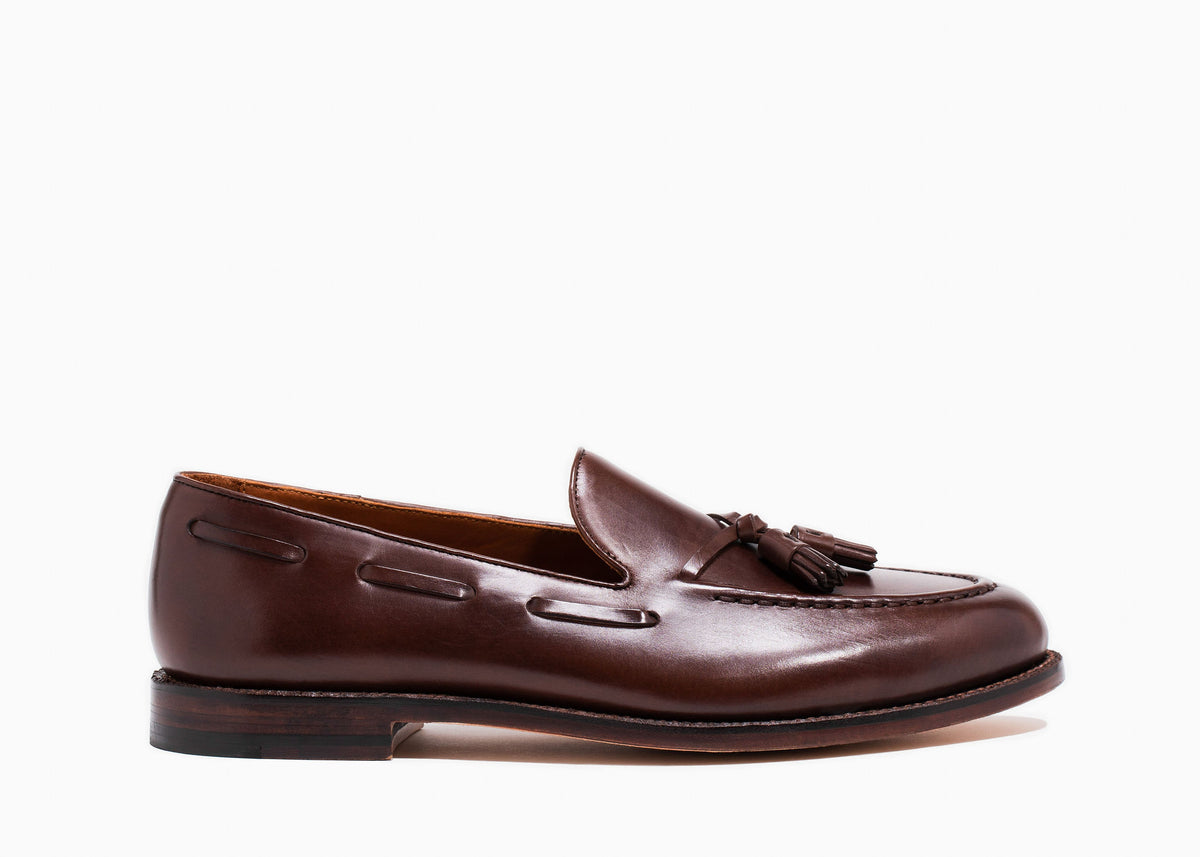 Men\'s E.T. Wright Tan Leather Loafers with Tassels Size 13 D Royce, Tassel Loafer - Cognac | Hand Welted | Classics  main image 4