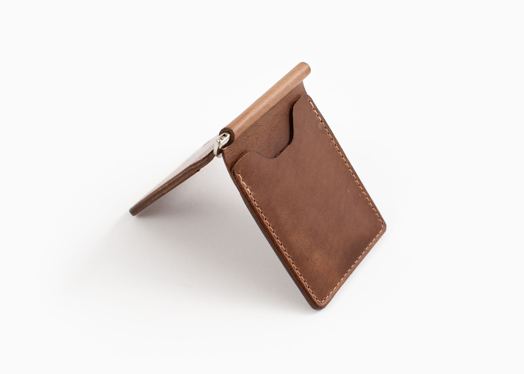 (Official) Grant Stone | Ashland Capone Money Clip - Natural Chromexcel Leather (Official) Grant Stone | Ashland Capone Money Clip - Natural Chromexcel Leather