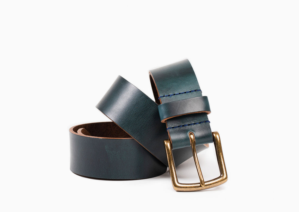 Navy Chromexcel Leather Belt – Grant Stone