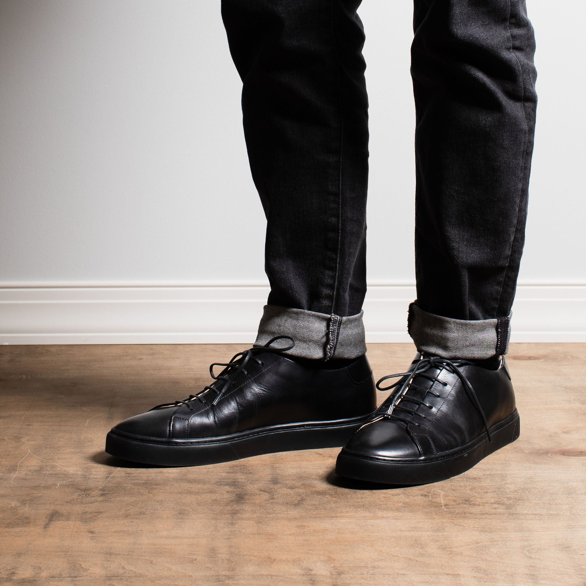 (Official) Grant Stone | Coast Sneaker Black Calf Leather - 6 / D (Official) Grant Stone | Coast Sneaker Black Calf Leather - 6 / D