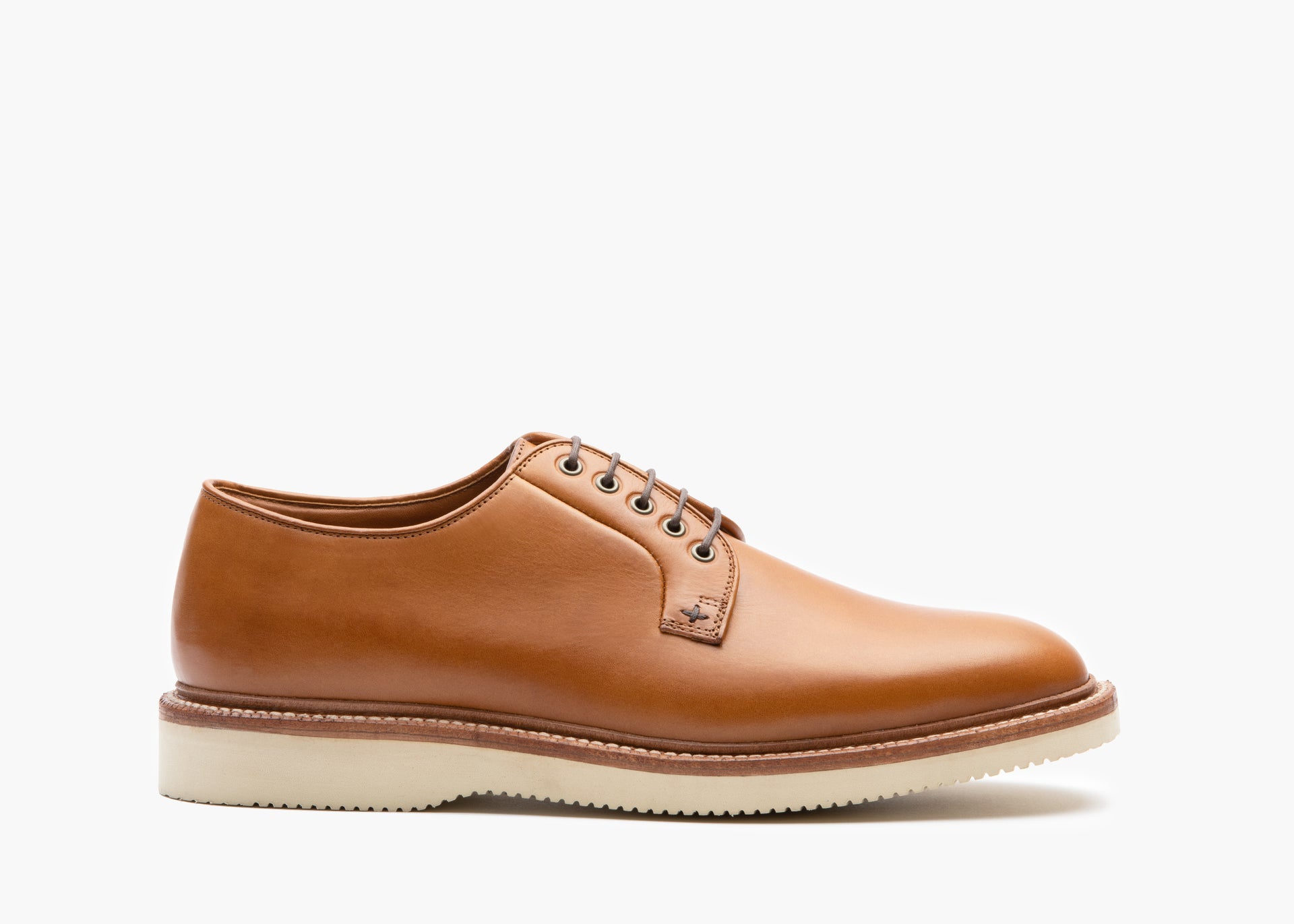 Brown Leather Wedge Brogues Brogue Shoe In Brown Leather On White