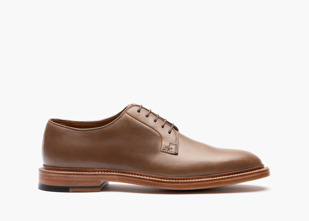 Gravati, Plain Toe Oxford, Bison leather, brown, Size 10 M We cannot get over the variation in this Bison leather. Some  main image 3